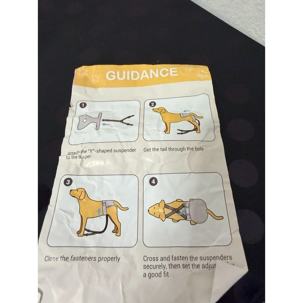 3 Pack Avont Washable Female Dog Diaper with Suspender, Reusable Medium NWT‎
